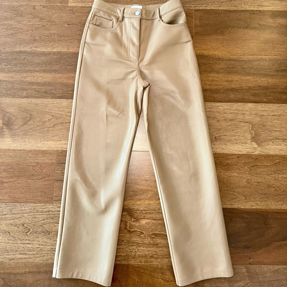 Aritzia Wilfred Melina Vegan Leather Pants Short